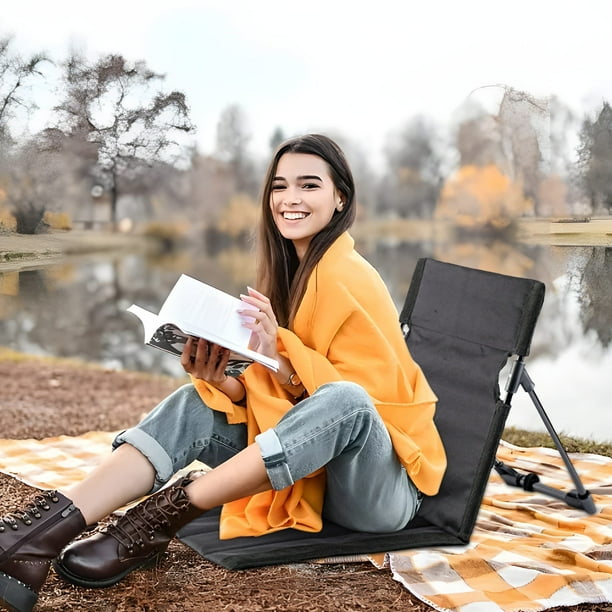 EDHITNR Clearance Outdoor Folding Chair Portable Ultralight Folding Stool Fishing Chair Camping Backrest Sitting Chair Camping Mazar Black and Friday Deals 90 off Walmart