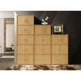 thumbnail image 5 of Hodedah 6 Door Enclosed Multipurpose Home/Office Storage Cabinet, Beech, 5 of 5