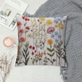 thumbnail image 2 of COMIO  Wildflower Pillow Covers  Flowers Decorative Pillowcases Throw Pillow Covers Farmhouse Pillow Cushion Cases Boho Home Decor Square Floral Pillow Case, 2 of 5