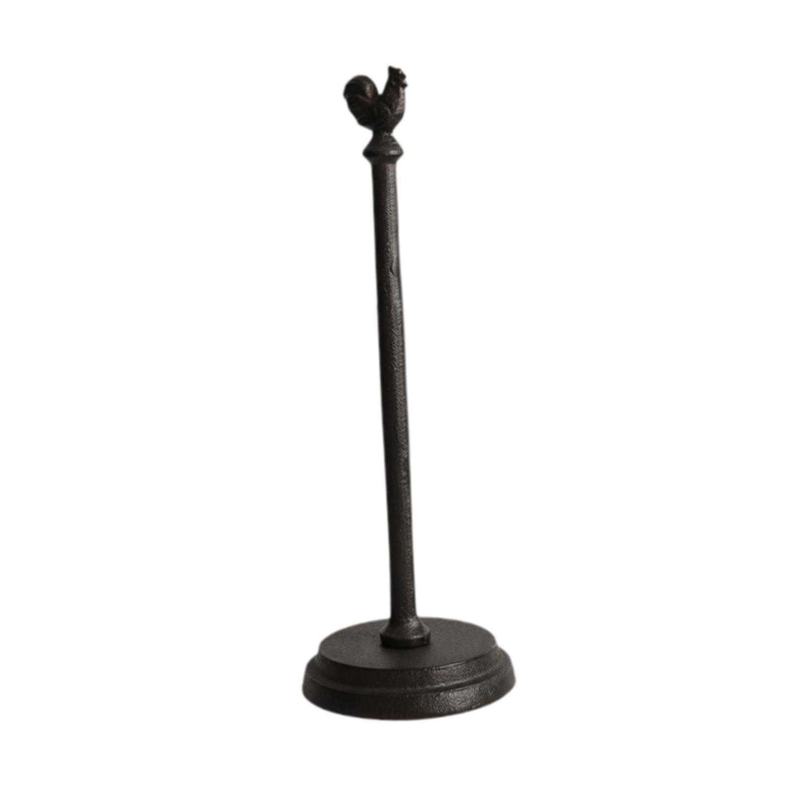 Fiocias European Retro Paper Towel Holder Stable Iron Tissue Stand Organizer for Kitchen