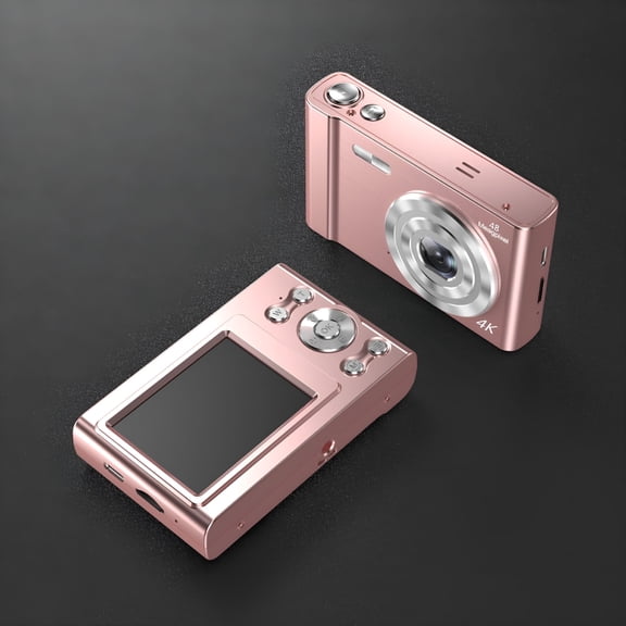 ACDANC 16X 48MP Digital Camera with Charging USB Cable, Pink