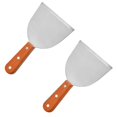 thumbnail image 1 of Oleegame 2PC Kitchen Utensils Set Stainless Steel Plate Cooking Spatula Fried Fish Shovel Frying Shovel Pancake Fried Ice Yogurt Shovel Steak Shovel Leaky Shovel Cooking Tools, 1 of 5