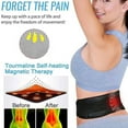 thumbnail image 3 of Tourmaline Magnetic Self-Heating Waist Back Therapy Support Wrap Belt Brace for Lumbar Pain Relief, Posture Correction & Sciatica, Adjustable Black Sizes S-XL, 3 of 8