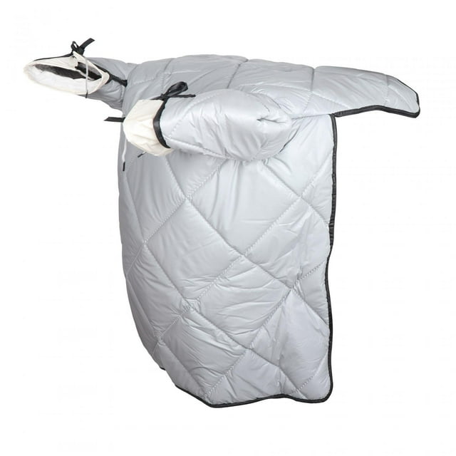 jinwen Motorcycle Windproof Quilt Bike Leg Lap Apron Cover Protection Thick Blanket Gray