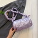 thumbnail image 3 of Bolso De Hombro Bolsos De Mujer Bolsos De Crossbody Acolchados Casuales En Forma De Barril Púrpura Wdftyju Para Estrenar, 3 of 4