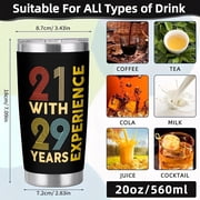 Tumbler 50th Birthday Gifts for Him, Her - 1975 50th Birthday Decorations, Cool 50 Year Old Gifts for Men, Women, Dad, Husband, Mom, Wife - Funny Turning 50 Ideas