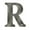 Antique Nickel, variant on Deltana RL4R-15 4" Residential Letter R; Satin Nickel Finish