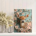 thumbnail image 2 of Qisvanset 12x16 Inch With Frame 2D Flat Wall Art Fawn Baby Deer Pastel Woodland Nursery Home Wall Decor, 2 of 8