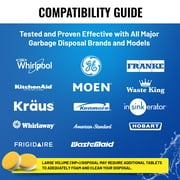 Garbage Disposal Cleaner Deodorizer Tablets - 24 Pack