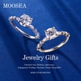 thumbnail image 2 of Anillo de compromiso MOOSEA Moissanite de 1,5 quilates en D, color VVS1, oro de 14 quilates, 2 of 8