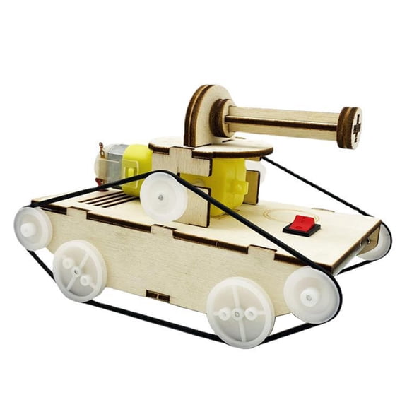 Wooden Tank Assembly Toy Kids Children Room Decorations Educational Equipment