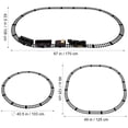 thumbnail image 4 of TOYANDONA Kids Train Set Battery Powered Model Train Toys 4 Sections Train with Locomotive Cargo Vehicles Educational Plaything, 4 of 4