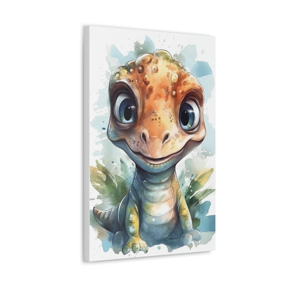 Watercolor T-Rex Painting 3 - Nursery Collection - Bedtime Stories
