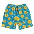 thumbnail image 5 of Goofa Bee Sunflower Printed Mens Swim Trunks Summer Quick Dry Short Beach Swimwear Bathing Suits-Small, 5 of 9