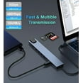 thumbnail image 6 of USB C Hub Ethernet HDMI Adapter, 10 in 1 USB C Docking Station with 4K HDMI, RJ45 Ethernet, SD/TF Card Reader, USB 3.0/2.0, PD 100W, USB C, LAN USB C Dongle for MacBook Pro/Air, iPad Pro, XPS, etc, 6 of 8