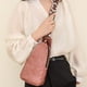 thumbnail image 5 of Riñonera Bolso Damas Casual Cintura Vintage Sólido Pecho Regalos para Amigas Rosa, 5 of 6