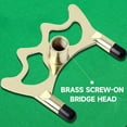 thumbnail image 5 of GSE Games & Sports Expert Billiard Pool Cue Stick Brass Metal Screw-on Bridge Head for Pool Cue, Portable Pool Cue Accessory, 5 of 8
