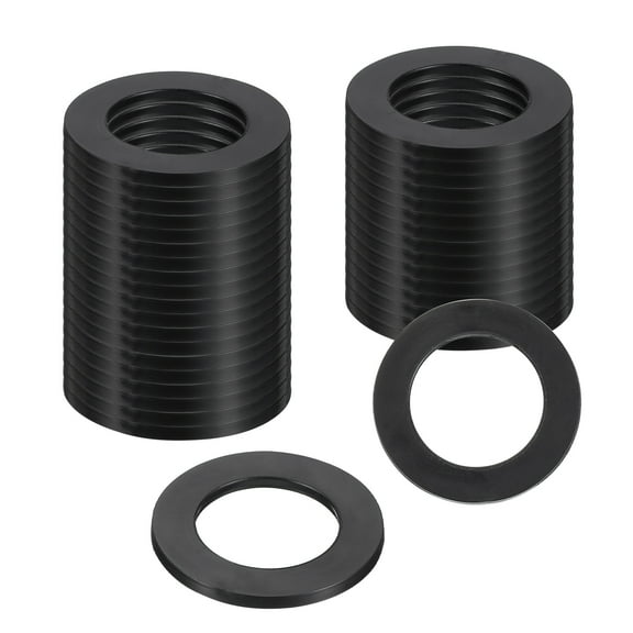 Uxcell 36Pcs Rubber Washers, 1 9/16 OD x 1 ID x 0.1" Thickness Flat Washers