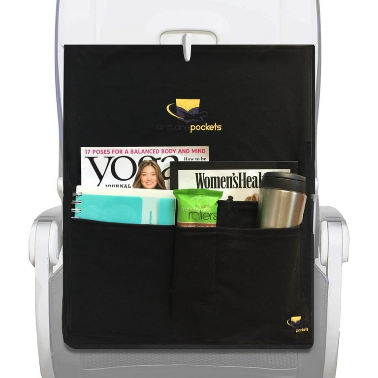 Airplane Pockets Airplane Tray Table Cover , Seat Back Organizer & Storage  for Personal Items , Clean, Convenient, Expandable Pockets , Sanitary Travel  Essentials for Flying , Media Pouch 