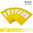 thumbnail image 2 of Allgala 6-Pack Premium Plastic Table Cover Medium Weight Disposable Tablecloth-6PK 54"x108"-Yellow-TC58313, 2 of 4