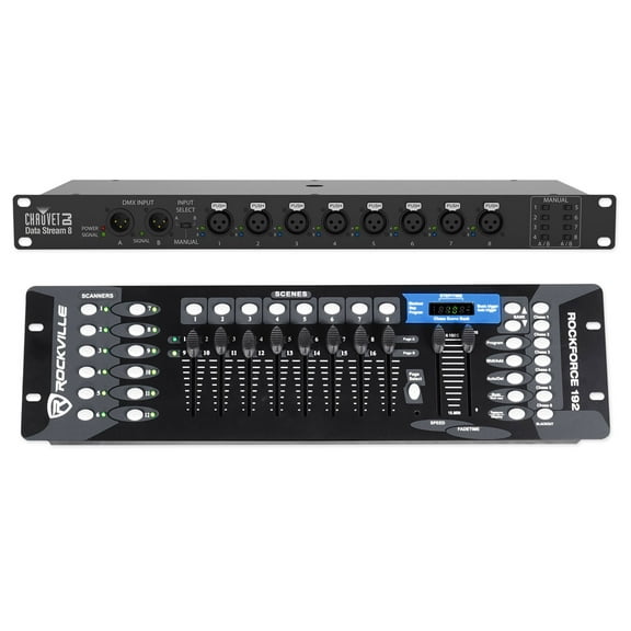 Chauvet Data Stream 8 DMX Splitter To Distribute Boost Signals DMX Controller