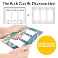 thumbnail image 4 of Yayeee Rocker Switch Wall Plate 3-Gang 6.5"x4.6" Home Decorative Outlet Cover, Beige Tree, 4 of 6