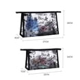 thumbnail image 2 of Fashion Outdoor Wash Pouch Travel Organizer Square Bag TPU Organizer Case Makeup Bags Cosmetic Cases Transparent Cosmetic Bag Storage Toiletry Bag WHITE S, 2 of 8