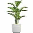 thumbnail image 1 of Vintage Home Artificial Faux Real Touch 54" Tall Palm Tree With Burlap Kit And Fiberstone Planter, 1 of 3