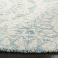 thumbnail image 3 of SAFAVIEH Abstract Tobon Geometric Circles Area Rug, Ivory/Blue, 6' x 6' Round, 3 of 8