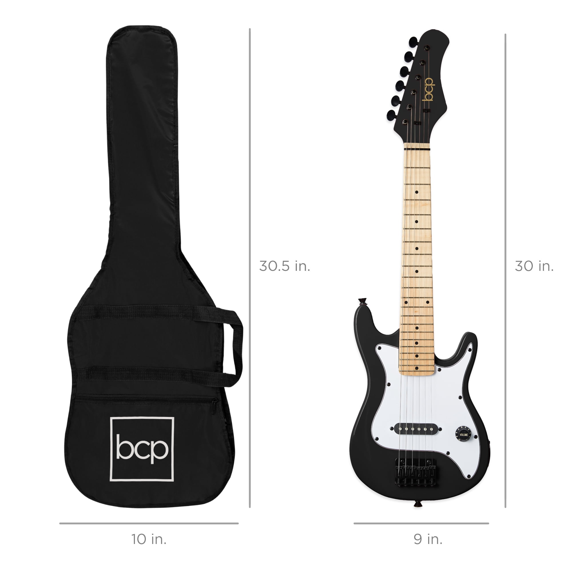 Best Choice Products Walmart Exclusive 30in Kids Electric Guitar Beginner Starter Kit w/ 5W Amplifier, Strap, Case - Walmart Black