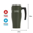 thumbnail image 4 of Thermos Stainless King Vacuum-Insulated Travel Mug with Handle - 16oz, Matte Army Green- Thermos Tumbler for Hot & Cold Drinks - Leak & Sweat-Proof Stainless Steel Coffee Mug with Lid for Commuting, 4 of 11