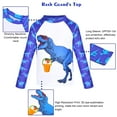 thumbnail image 3 of Pashop Boys Two Piece Rash Guard Swimsuits Kids Long Sleeve Sunsuit Swimwear Sets Bathing Suit, 3 of 5