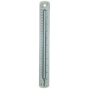 WESTCOTT Finger Grip Ruler, 12", Plastic, Metric, Imperial, Blue, 1-Count