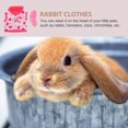 thumbnail image 3 of Miangastore 1 Set of Rabbit Clothes Leash Decorative Small Pets Harness Leash Comfortable Pets Traction Rope, 3 of 9