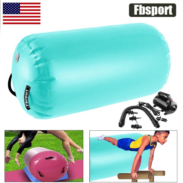 Fbsport 100*60cm Inflatable Gymnastics Yoga Mat Air Rolls Balance
