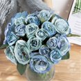 thumbnail image 6 of Office Desk Fake Flower Arrangements,Blue Artificial Faux Flowers Artificial Flowers For Wedding Home Hotel Yard Decoration, 6 of 9
