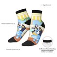 thumbnail image 6 of Silaia Bluey Print Adult Socks,Ankle Athletic Running Socks,Cushioned Breathable Low Cut Sports Tab Socks for Men and Women,Moisture-Wicking Crew Socks, 6 of 7