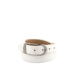 thumbnail image 7 of Womens Clamp Round Buckle On One-size-fits-all Plain Feather Edged Dress Belt Red, 7 of 7