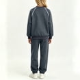 thumbnail image 7 of NAISIBABY Outfit Sets for Girls Long Sleeve Crew Neck Sweatshirt +Pants Fall 2-Piece Set Dark Gray Size 13, 7 of 7