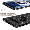 thumbnail image 5 of SOGA Diamond Bling Glitter Cute Phone Case with Kickstand Compatible for Samsung Galaxy S10 Case, Rhinestone Bumper Slim with Ring Stand and Lanyard Girls Women Cover - Black, 5 of 5