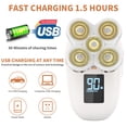 thumbnail image 4 of Electric Shaver for Women, 5 in 1 Painless Electric Razor Lady Men Hair Removal Clipper Rechargeable Bikini Trimmer w/ LED Display & 4 Changeable Trimmer Heads for Legs Body Face Nose Ear Underarms, 4 of 7