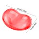 thumbnail image 3 of Reposamuñecas de gel de silicona en forma de corazón translúcido almohadilla ergonómica eficazmente la fatiga de la muñeca, 3 of 8