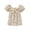 Beige Dress, variant on Musuos Baby Romper/ Dress, Kids Flower Print Square Neck Short Sleeve Bodysuit/ One-Piece for Summer, 1-6Years