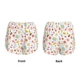 thumbnail image 3 of Pofeuu Dessert Print Women's Athletic Shorts Running Workout Shorts Tummy Control Quick Dry Gym Shorts with Pockets Double layer sports shorts-Small, 3 of 7
