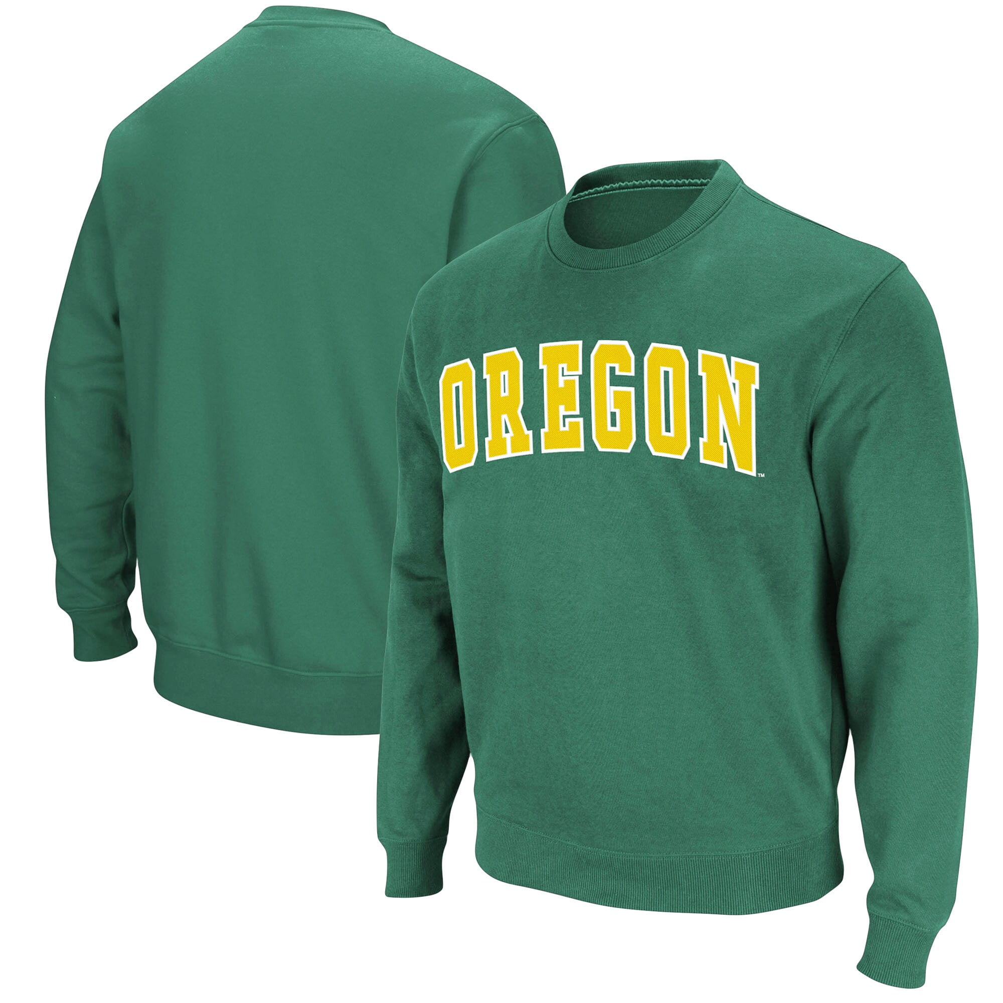 Men's Colosseum Yellow Oregon Ducks Arch & Logo Tackle Twill
