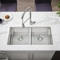 thumbnail image 2 of American Standard 18Db.9291800 Pekoe 29" Double Basin Stainless Steel Kitchen Sink For, 2 of 6