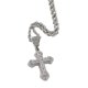 thumbnail image 2 of Trendy Zircon Necklace Jewelry con cadena de acero inoxidable para fiesta Aniversario Cóctel Regalos Niñas Colgante Altura 4.4CM , Blanco B-Blanco Fernando Collar con una cruz, 2 of 6