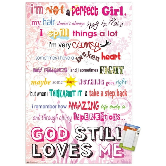 I'm Not Perfect Wall Poster, 22.375" x 34"
