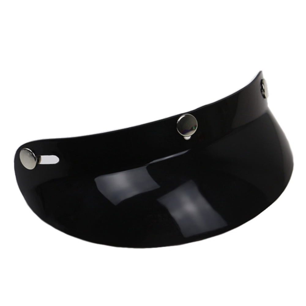 3 & 5Snap Motorcycle Helmet Visor Peak Open Face Sunshield Matte Black