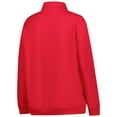 thumbnail image 3 of Women's Fanatics Red/Black Georgia Bulldogs Plus Size Quarter-Zip Pullover, 3 of 3